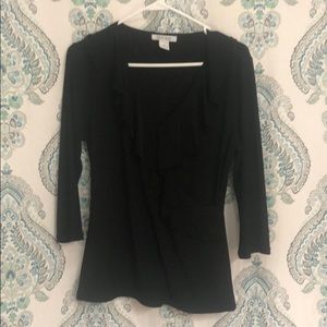 White House Black Market v neck dress top